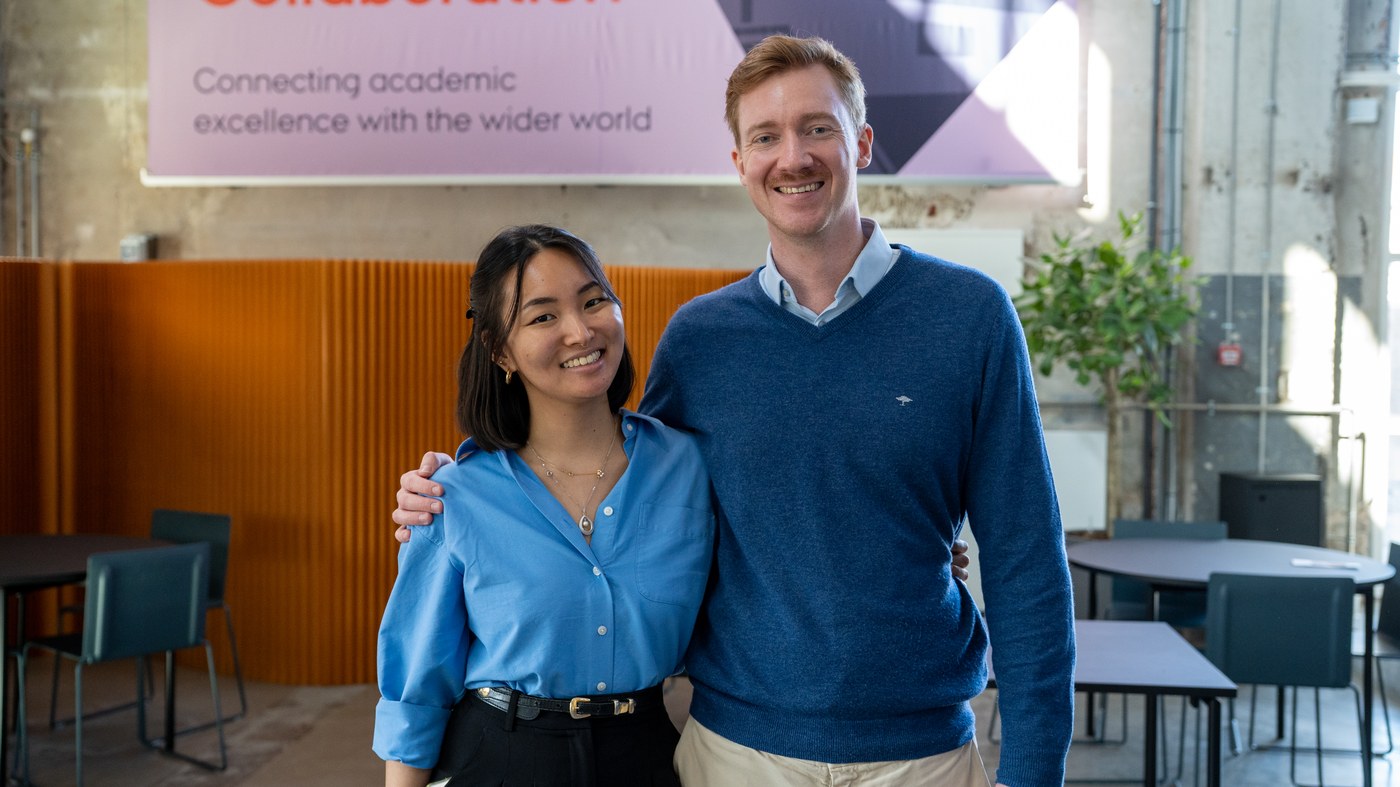 Naomi Watanabe and Ask Serck-Hanssen, co-founders of LemeBase